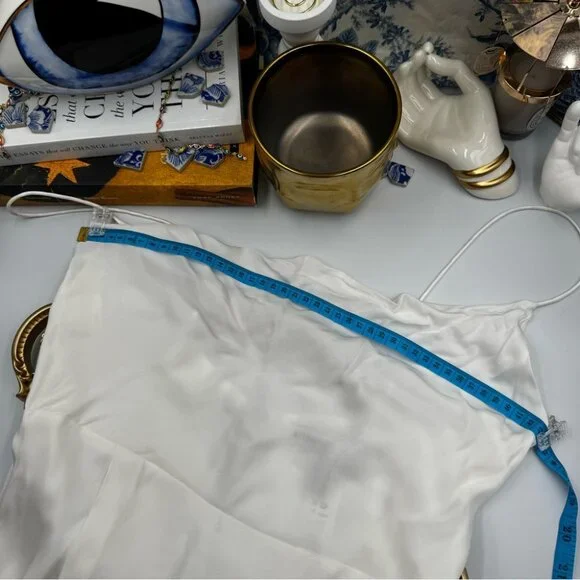 🆕 ALICE + OLIVIA 🧿 NWT Alita Spaghetti Strap Drape Asymmetrical Dress, Sz6 - Picture 15 of 16